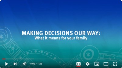 Opening screen for the Making Decisions Our Way family video